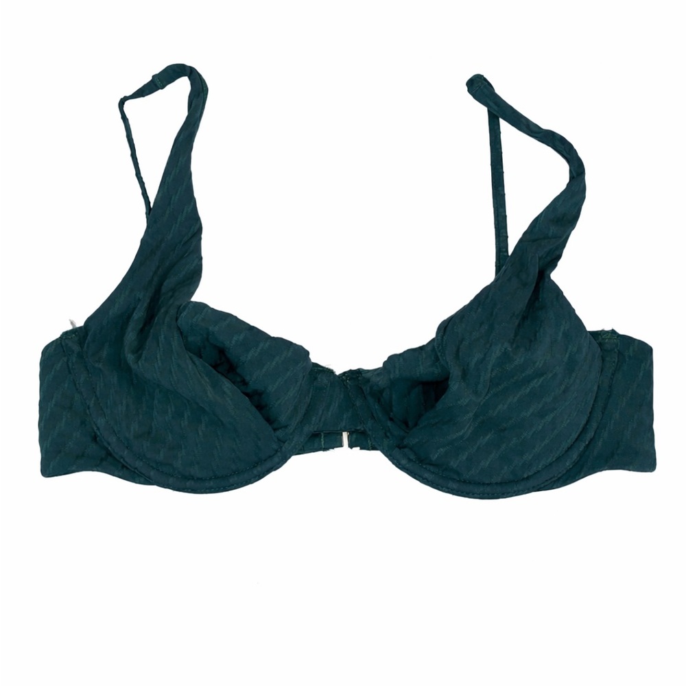 Abercrombie & Fitch Dark Green Underwire Bikini Top